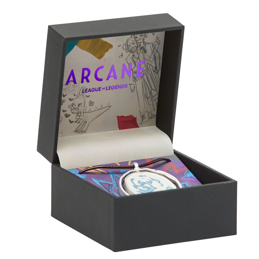 COLLAR DE ROSA AZUL DE ARCANE