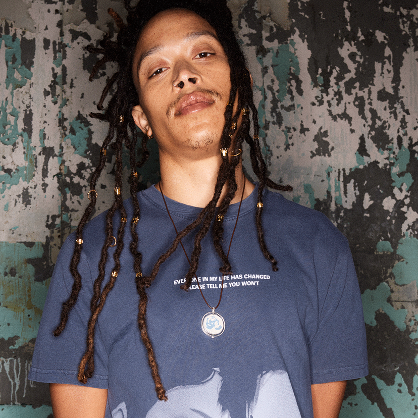 COLLAR DE ROSA AZUL DE ARCANE