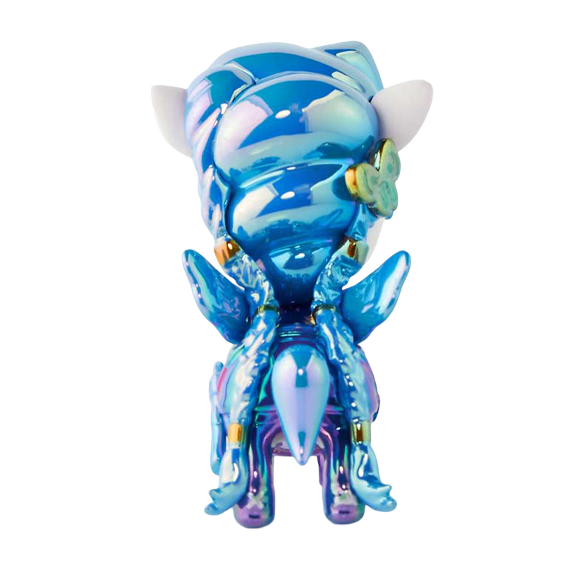 FIGURA DE UNICORNO DE EDICIÓN ESPECIAL DE JINX CAÓTICA AZUL DE TOKIDOKI X ARCANE