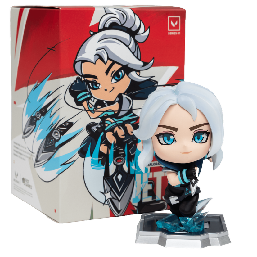 FIGURA DE JETT DE LA COLECCIÓN ALFA DE VALORANT