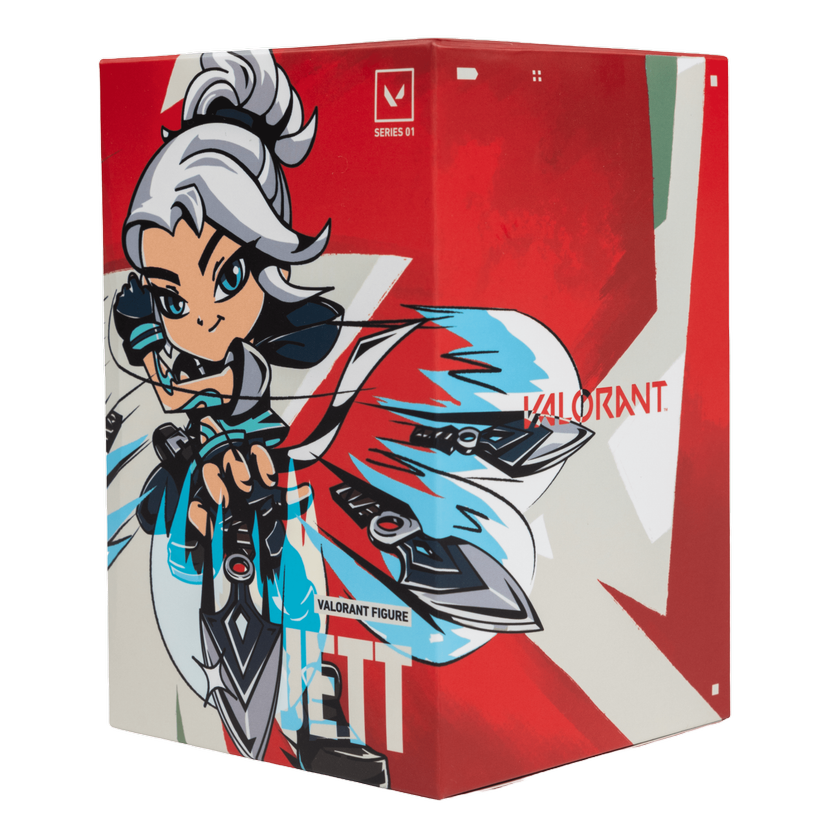 FIGURA DE JETT DE LA COLECCIÓN ALFA DE VALORANT