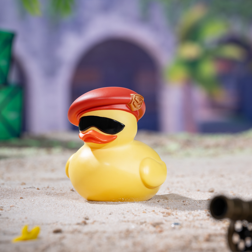 PATITO DE GOMA DE BRIMSTONE DE VALORANT
