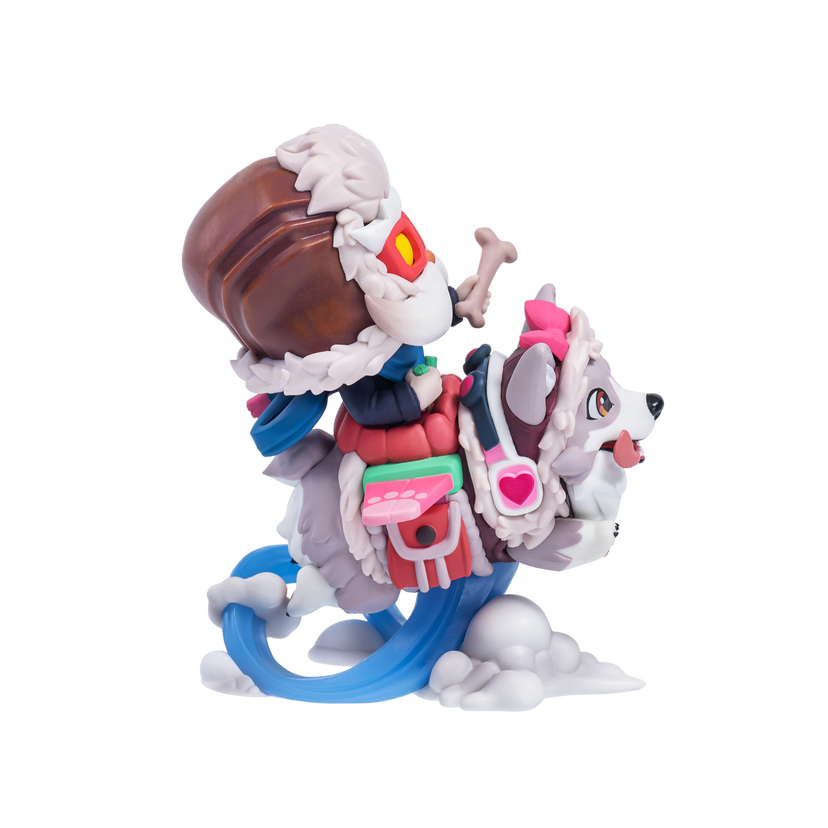 FIGURA DE CORKI CORGI (CHROMA CUARZO ROSA)