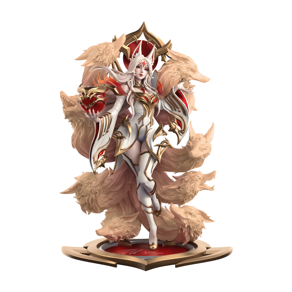 ESTATUA DE AHRI LEYENDA INMORTAL A ESCALA 1/6 DE HALL OF LEGENDS 2024