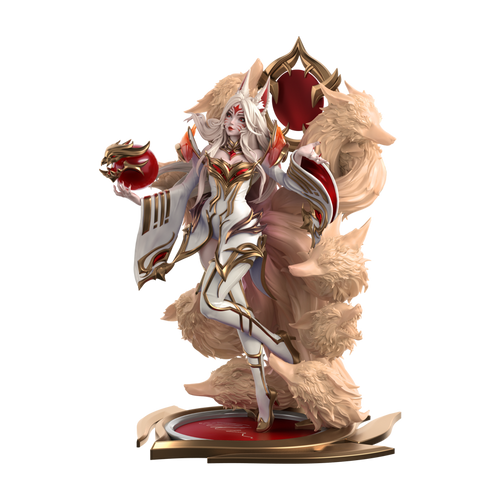 ESTATUA DE AHRI LEYENDA INMORTAL A ESCALA 1/6 DE HALL OF LEGENDS 2024