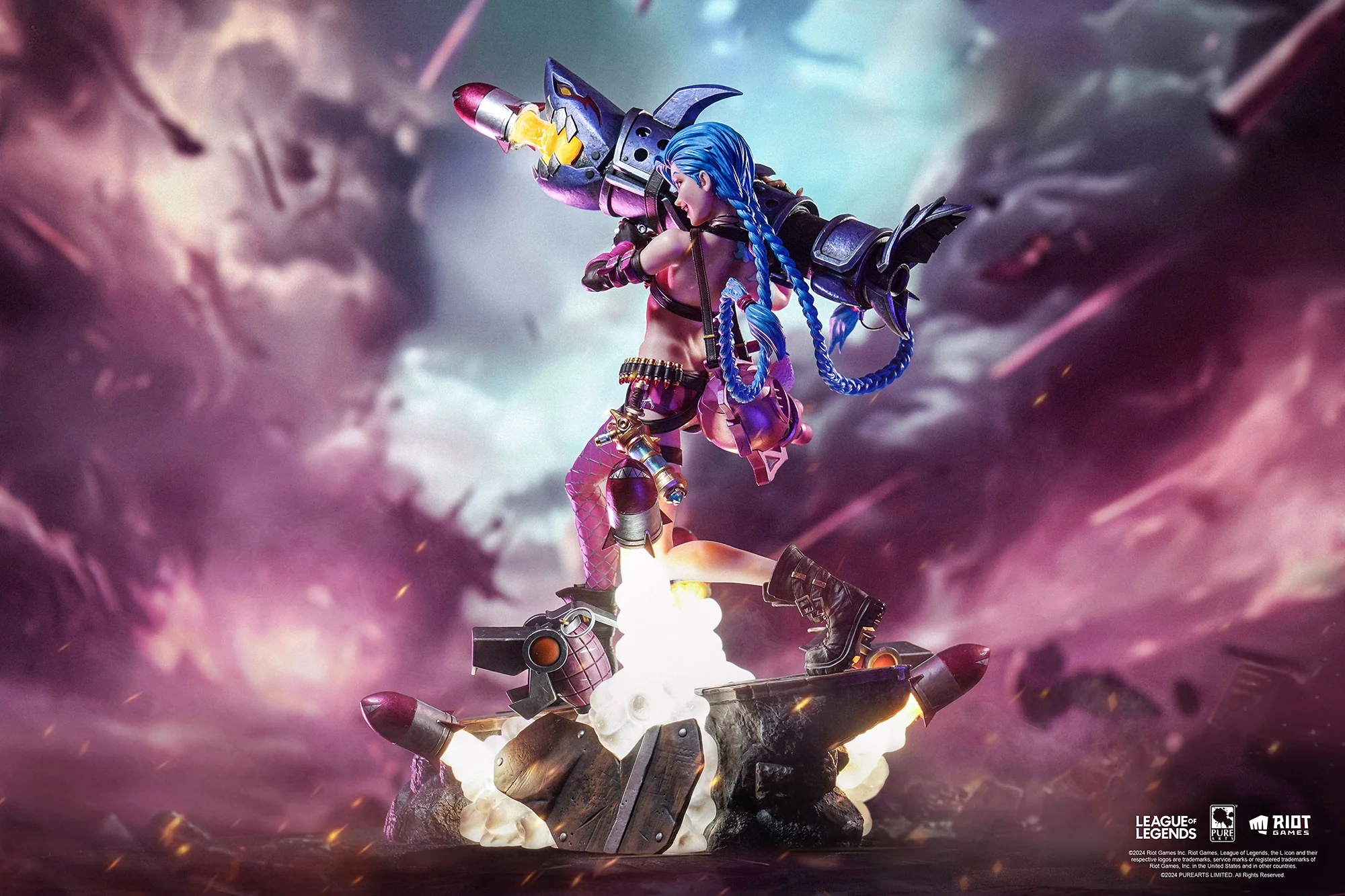 ESTATUA DE JINX DE LEAGUE OF LEGENDS A ESCALA 1/6 PURE ARTS