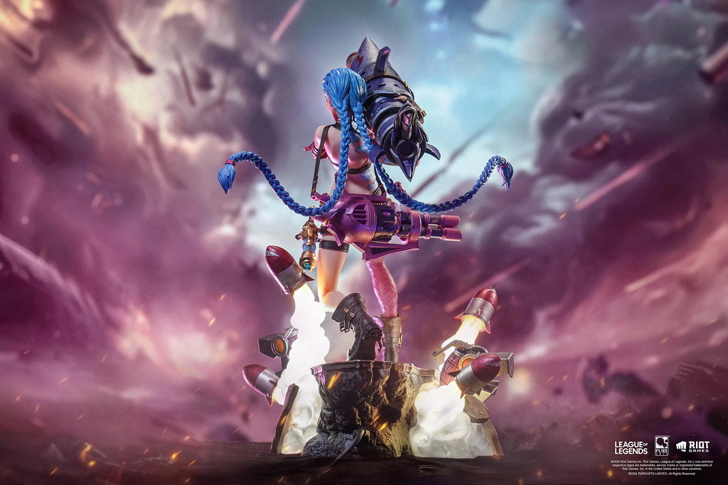 ESTATUA DE JINX DE LEAGUE OF LEGENDS A ESCALA 1/6 PURE ARTS