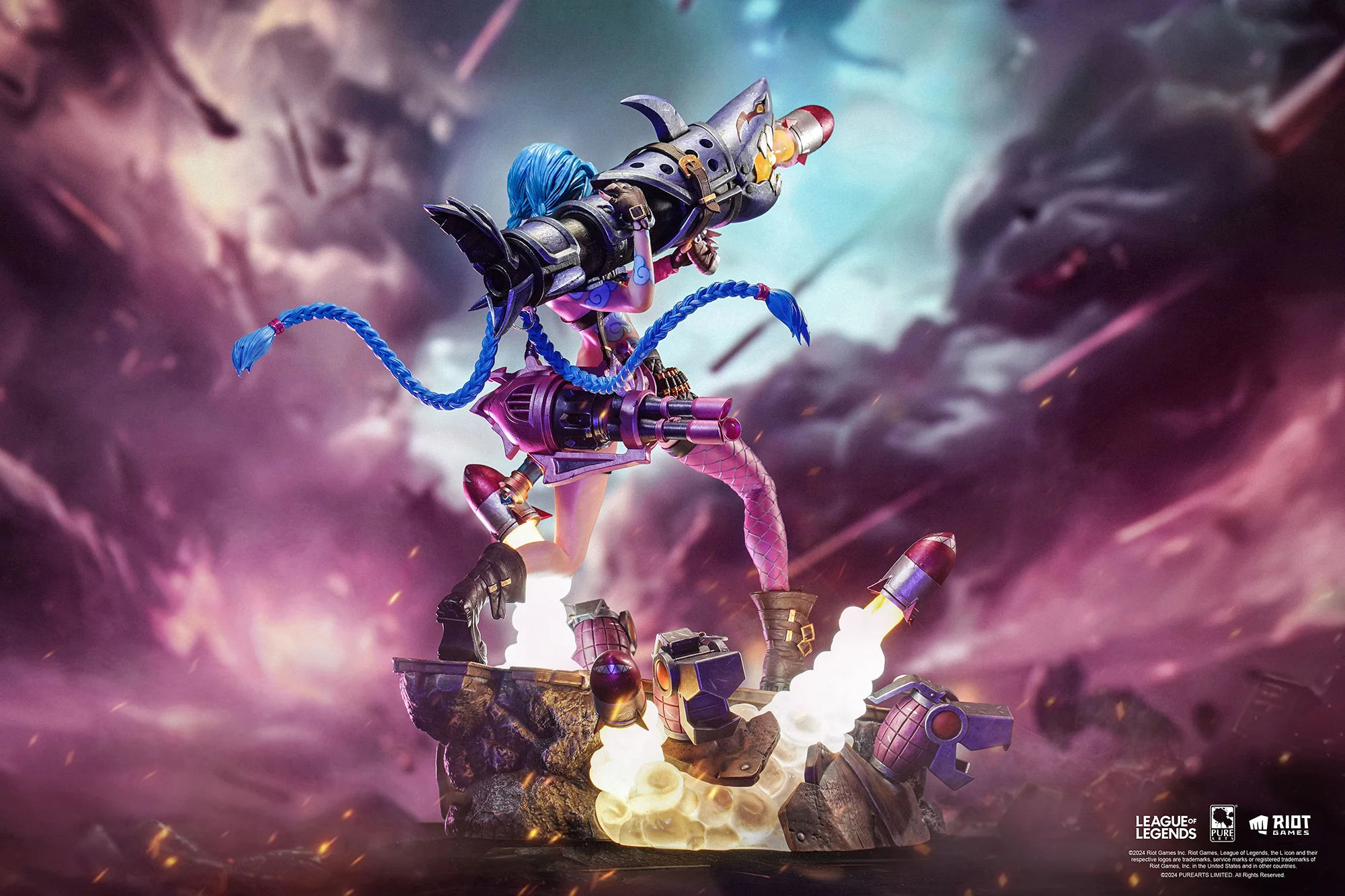 ESTATUA DE JINX DE LEAGUE OF LEGENDS A ESCALA 1/6 PURE ARTS