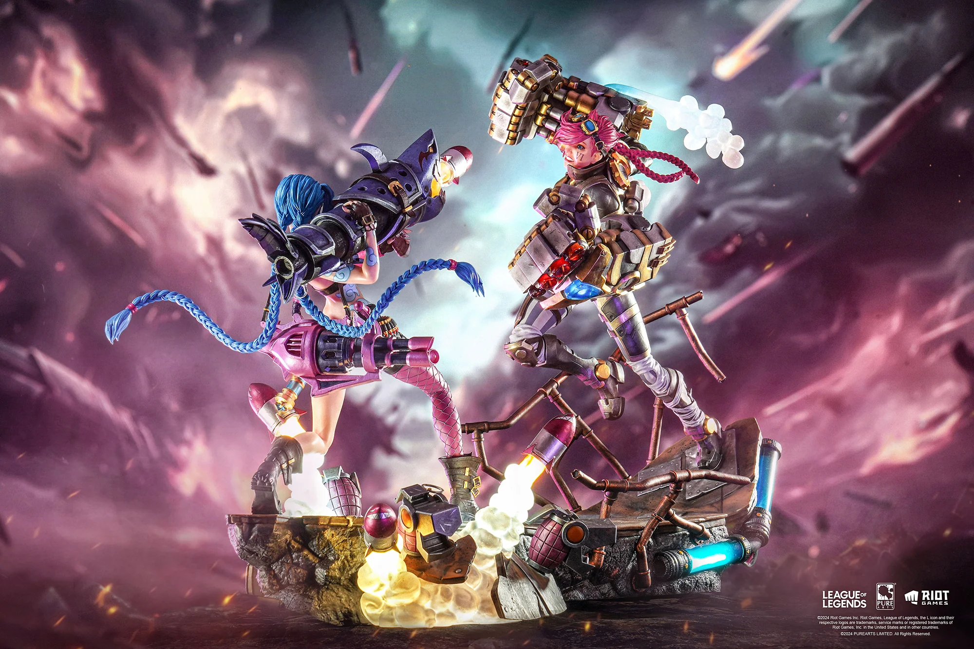 ESTATUA DE JINX DE LEAGUE OF LEGENDS A ESCALA 1/6 PURE ARTS