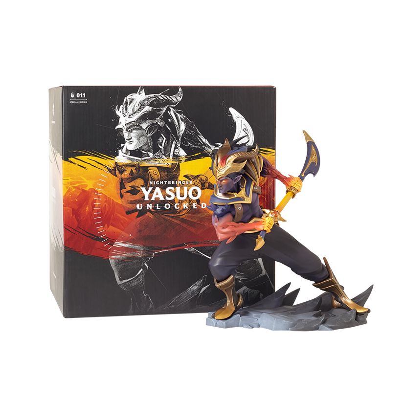 ESTATUA DE YASUO HERALDO DEL CAOS UNLOCKED